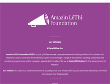 Tablet Screenshot of amazinlethifoundation.org